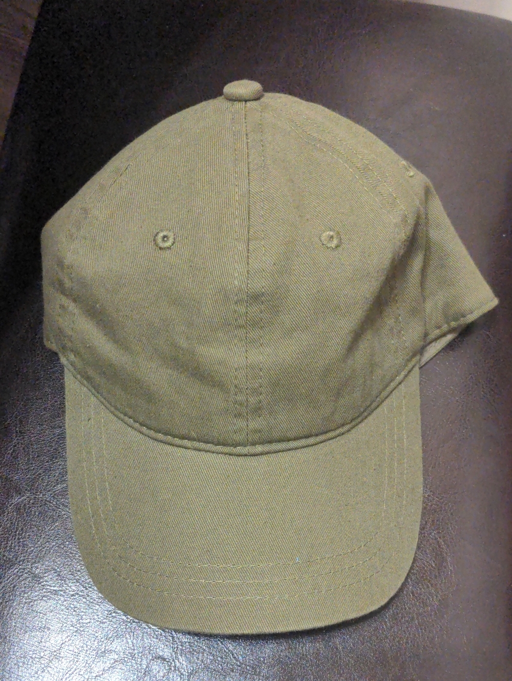 Olive Green Trucker Baseball Cap Unisex Adjustable Strap Neutral Solid Color